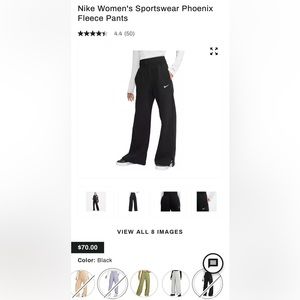 Nike womens sportswear Phoenix fleece pants